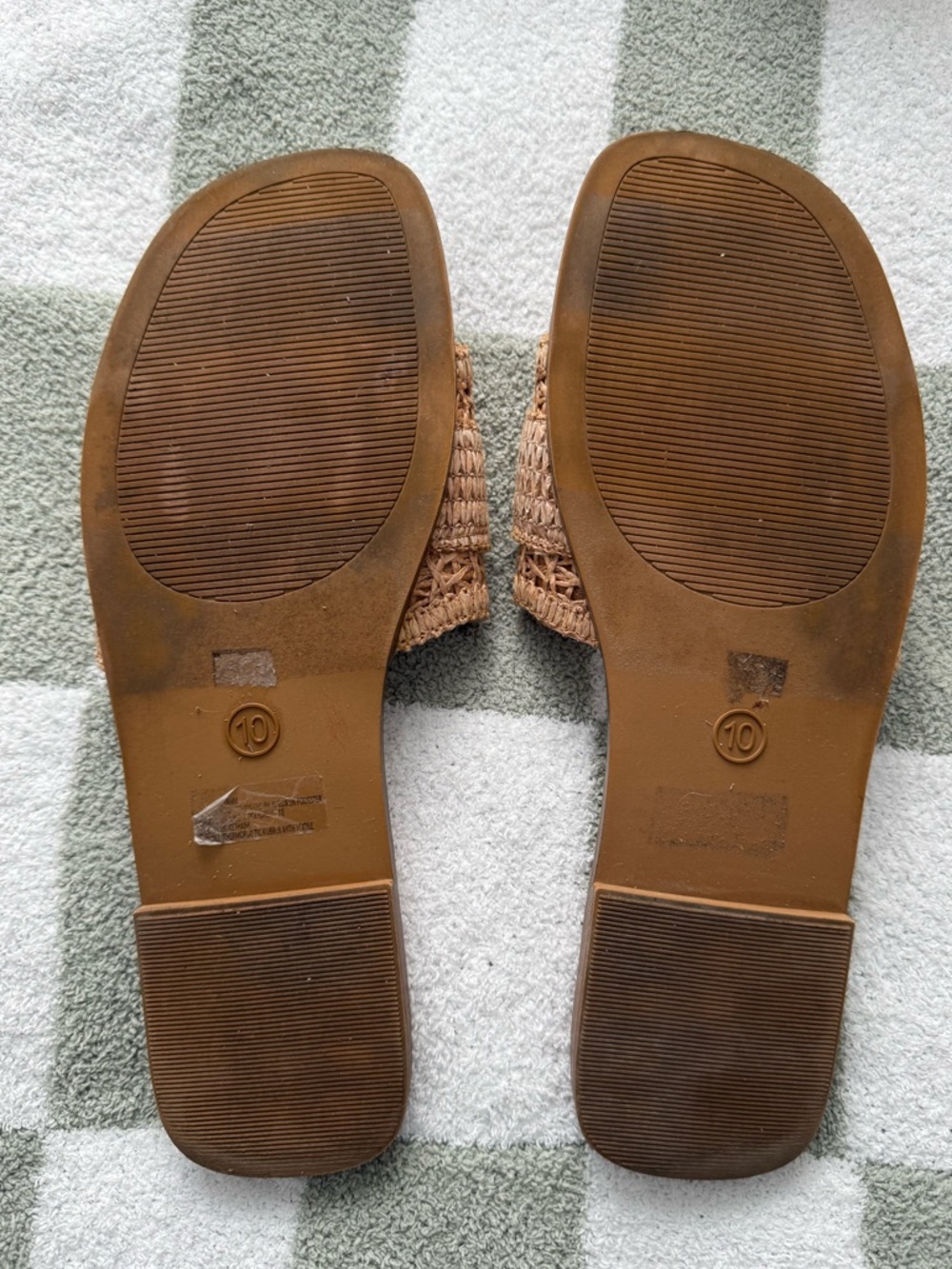 AE Raffia Buckle Slide Sandal - Picture 5 of 5